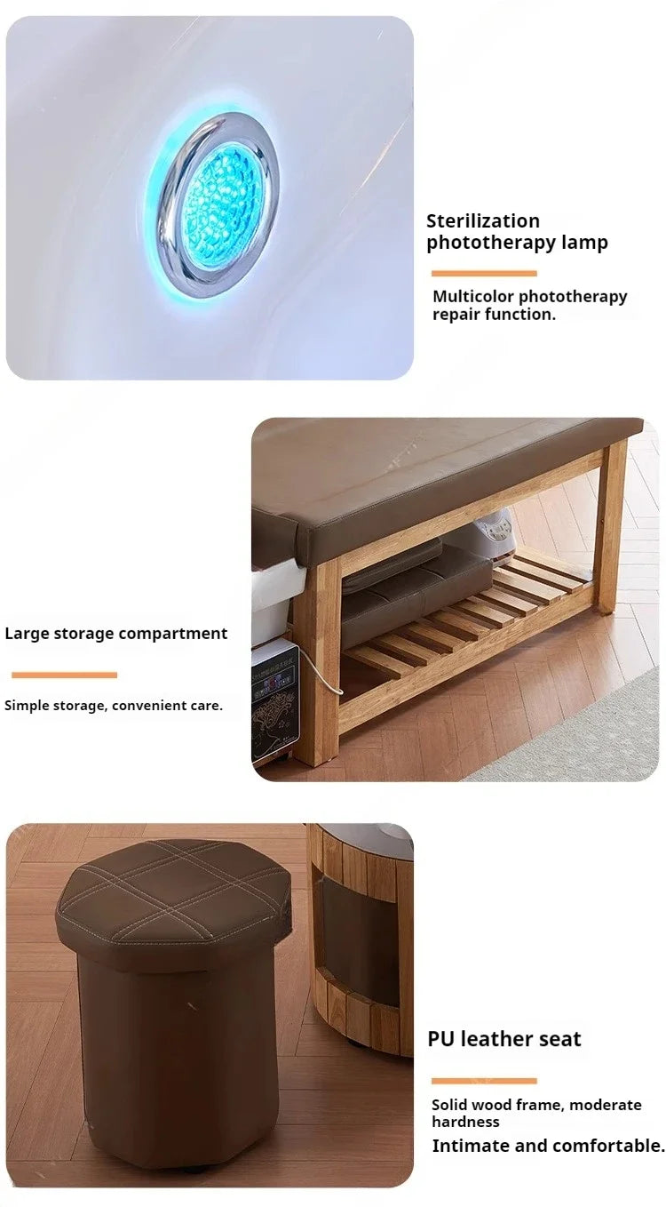 Spa Shampoo Chair | Professional Scalp Treatment Bed by Tidesmit Massage Chairs Tidesmit
