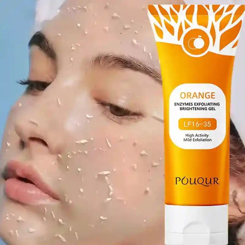 Orange Exfoliating Gel - Brightening Face & Body Scrub 100g Scrubs Treatments Tidesmit