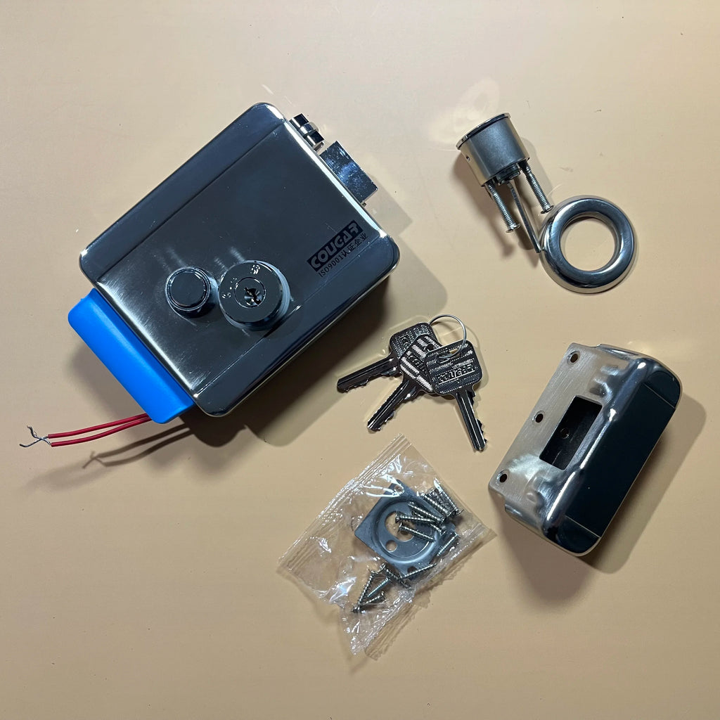 Electric Electronic Door Lock DC 12V Stainless Steel E-lock Support Wooden Glass Metal Door for Video Door Access Control