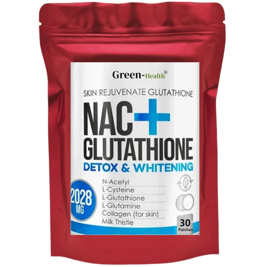 Tidesmit 30 NAC L-Glutathione Patches with Milk Thistle and Vitamin C for immune support and skin whitening.