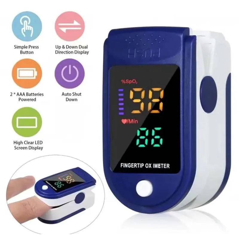 LK89 Finger Pulse Oximeter Medical Portable blood oxygen oxymetre Heart Rate Saturation Meter OLED Oximetro de dedo LED Display