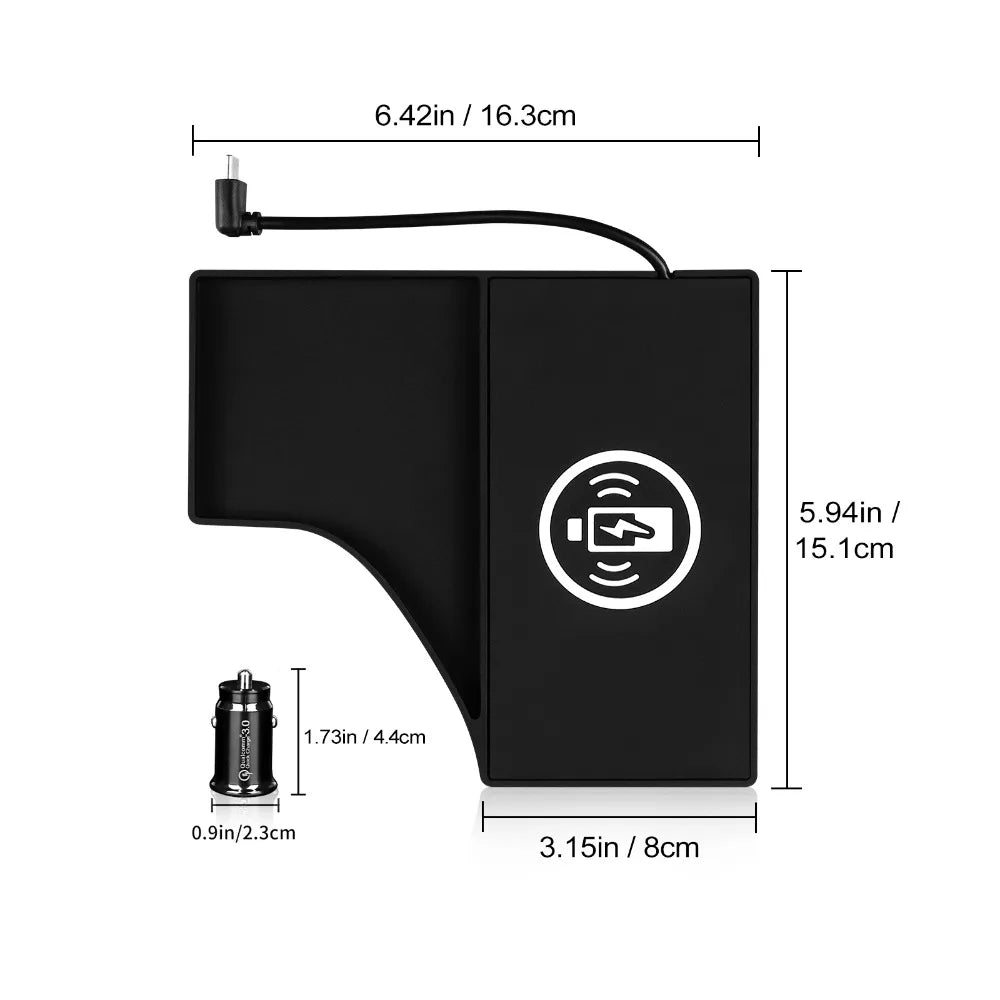 Wireless Charger Pad for Nissan Sentra 2020-2025 LHD, Qi Certified Tidesmit