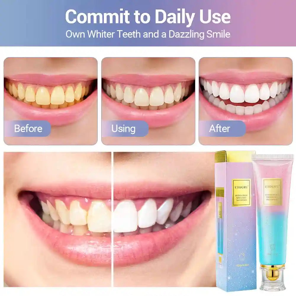 Tidesmit teeth whitening toothpaste 3-pack for sensitive teeth and stain removal