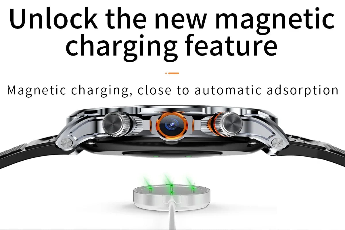 Smart Watch With 1.95 inch IPS 1100mah Battery 128GB ROM 500W Camera GPS WIFI Heart Rate APP Download Smartwatch Android 9.0
