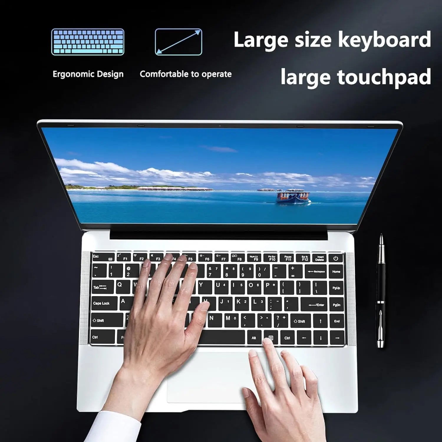 Portable Laptop Computer Windows 11 Intel i7-9850H Intel A3950 Notebook PC Gamer 12GB RAM 512GB 1TB SSD Office Study Computer PC