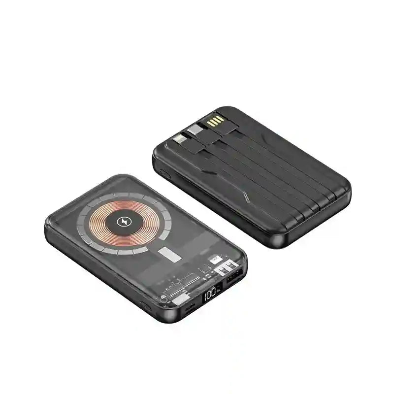 20000mAh Magnetic Portable Charger with PD Power Delivery & Built-in Cable Tidesmit