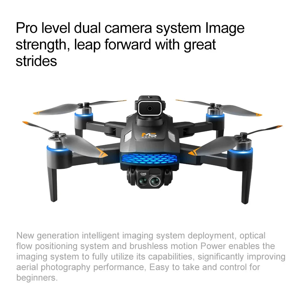 8K Camera Drone with FPV Screen Remote Control - Black Tidesmit