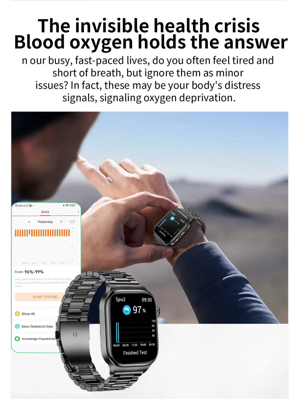 2026 New ECG Heart Health Analysis Smart Watch Accurate Uric Acid Blood Pressure Body Fat Five organ Fitness Health Smart Watch