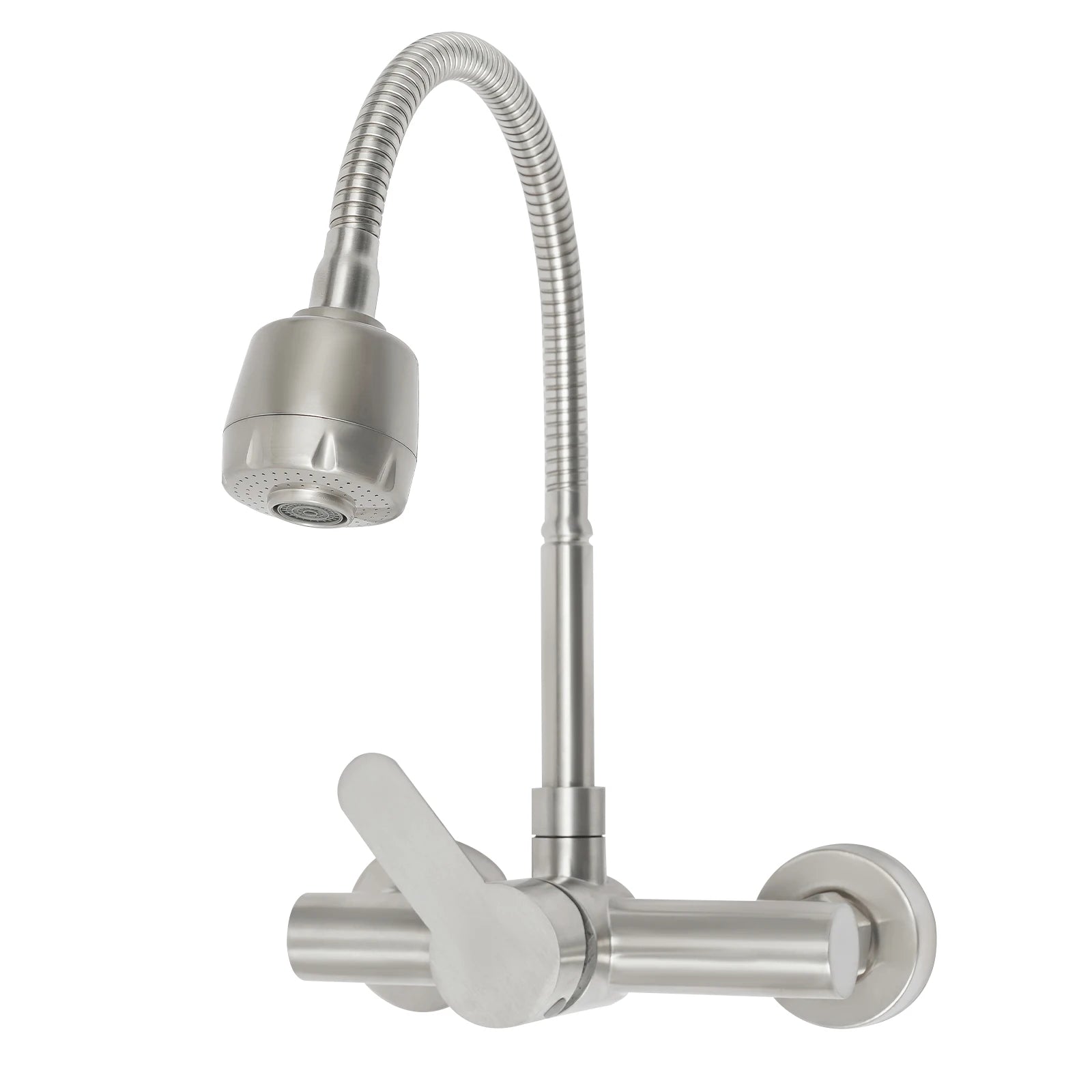 360° Rotatable Faucet with 2 Water Modes, Wall Mounted Kitchen Faucet, Hot and Cold Water Tap for Kitchen Bathroom