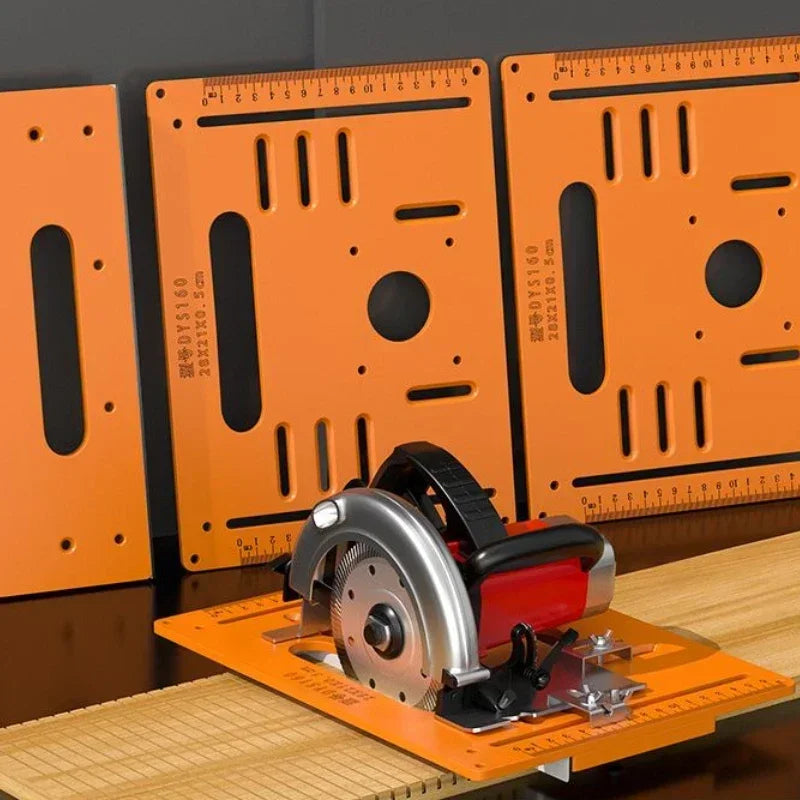 Woodworking Cutting Machine Base Adjustable Durable Precision Durable Can Be Chamfered At 45° Angle Electric Saw Base Plate Tool