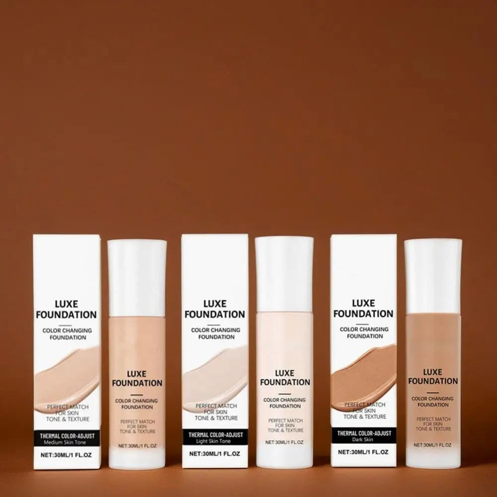 Tidesmit thermal color changing foundation matte oil-control liquid concealer for intelligent tone matching finish