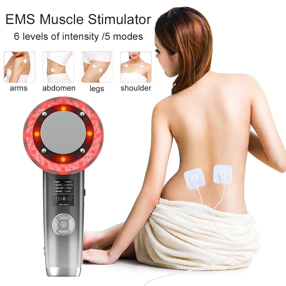 Ultrasonic Cavitation 8-in-1 EMS Body Shaper - EU Tech Wellness Relaxation Treatment Tidesmit