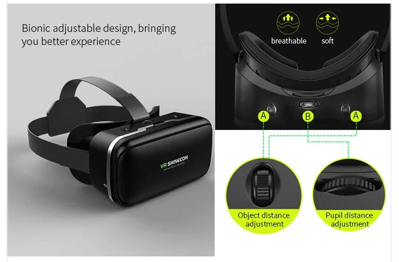 VR Headset for Smartphones: Immersive 3D Spatial Audio Glasses Tidesmit