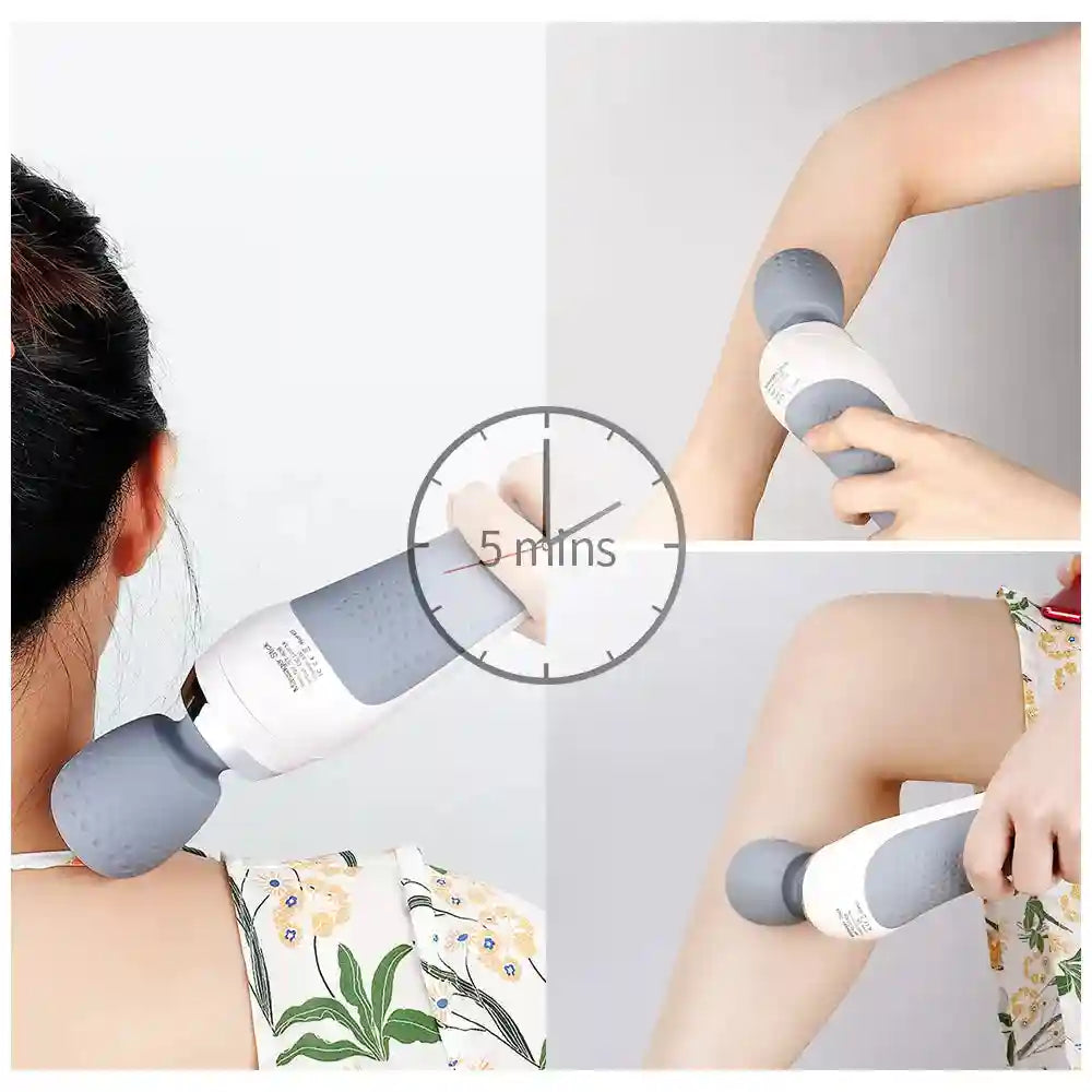 Electric Massage Gun for Deep Tissue Muscle Relief - White Tidesmit Back Massage Instrument Tidesmit