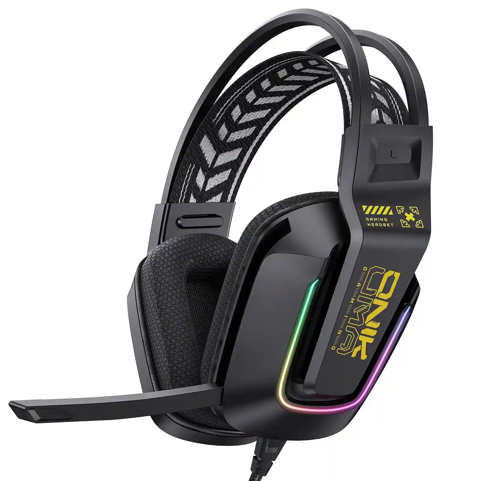 Wired Over-Ear Headphones with Foldable Stereo Bass and Built-in Mic Tidesmit