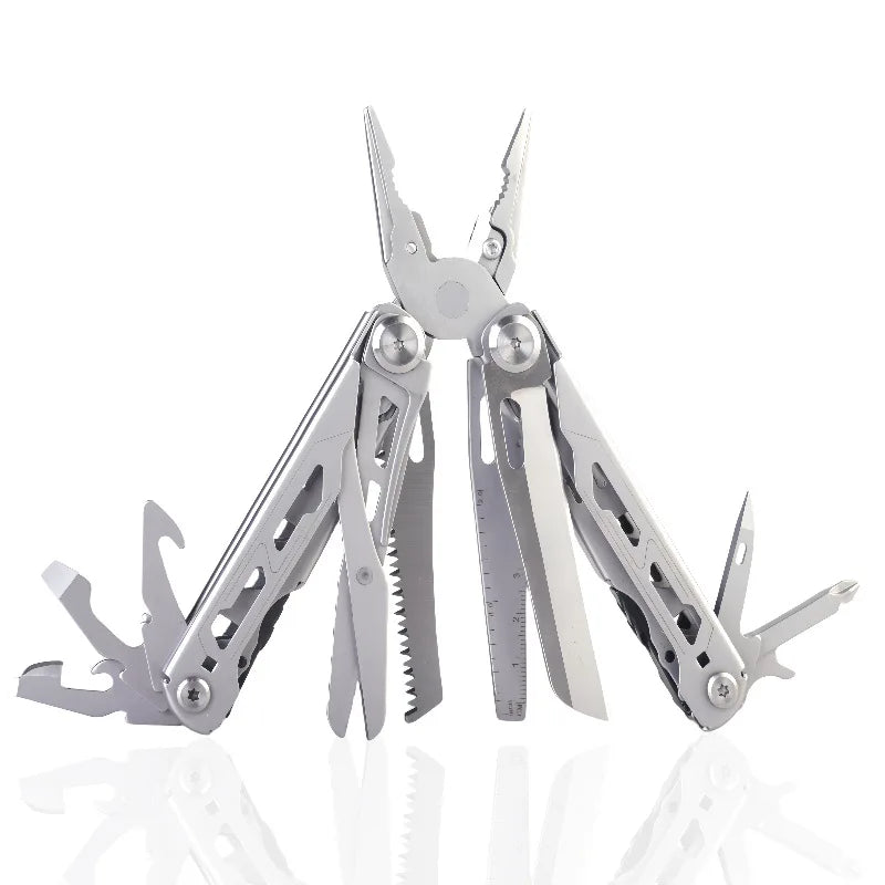 17 In 1 Mini Foldable Plier Multi Tool Folding EDC Multitool Screwdriver Pliers File Ruler Outdoor Hand Tool Sets