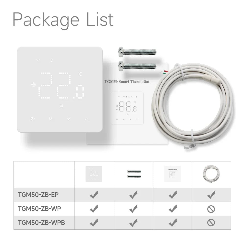Beok Zigbee Floor Heating Thermostat  Tuya Programmable Smart Home Thermoregulator with Alexa Google Home Alice