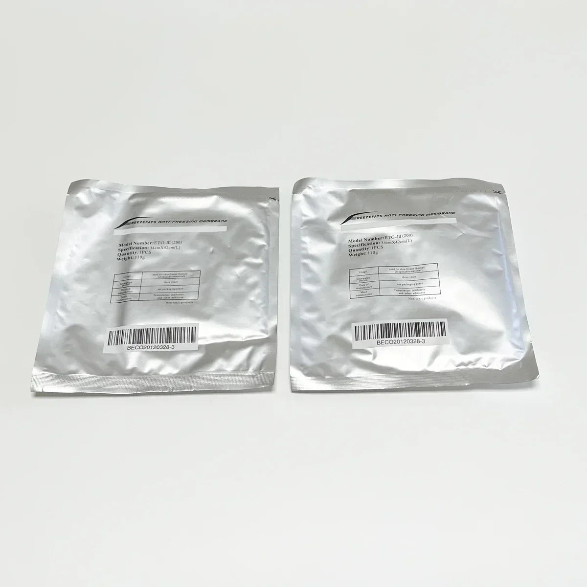 Fat Freezing Membranes for Cryolipolysis - Professional Grade 10 Pack Scrubs Treatments Tidesmit