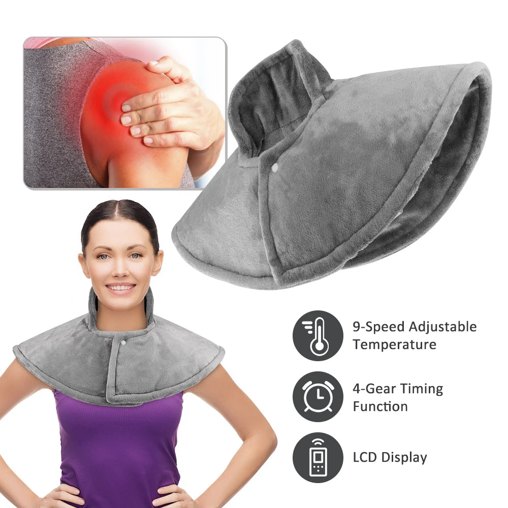 Electric Heating Neck Massager - Deep Tissue Muscle Recovery Tool Fascia Gun Tidesmit