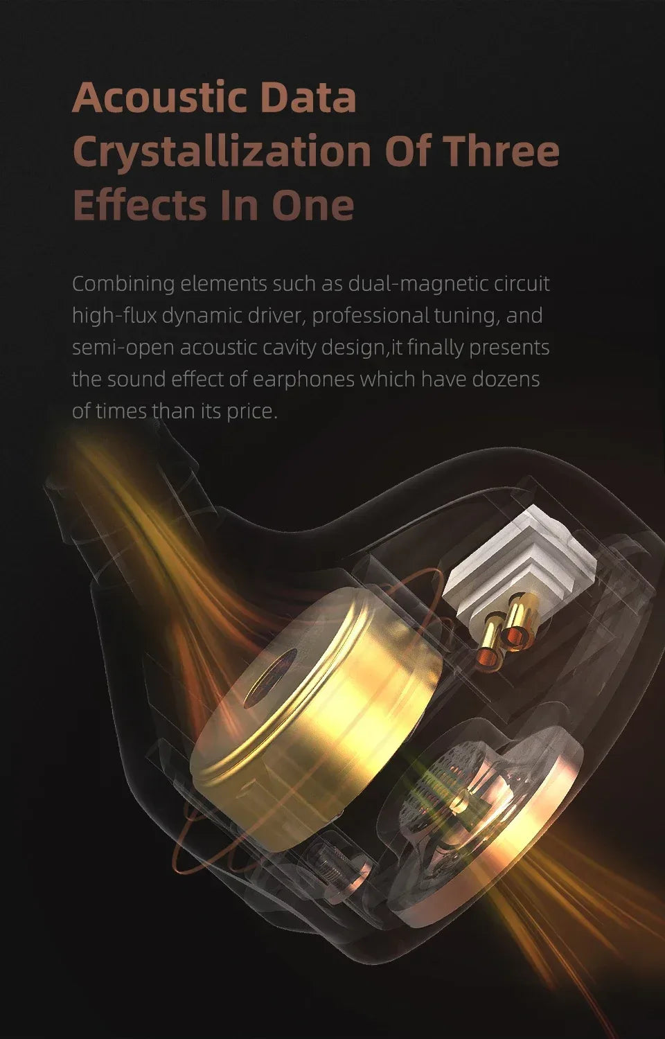 Tidesmit HiFi In-Ear Monitors with Dynamic Bass & Noise Cancellation Tidesmit