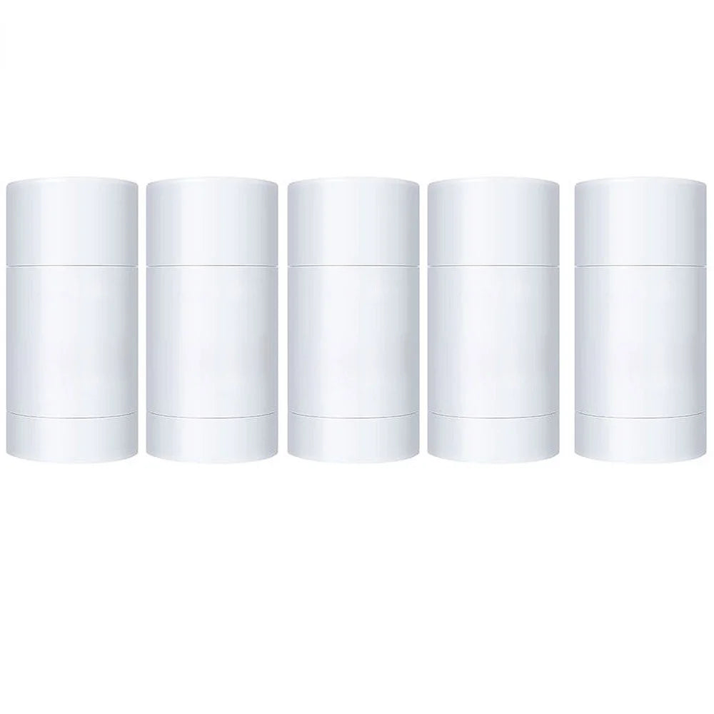 Tidesmit 5pcs 30ml clear twist-up deodorant containers for homemade refillable stick antiperspirant samples.