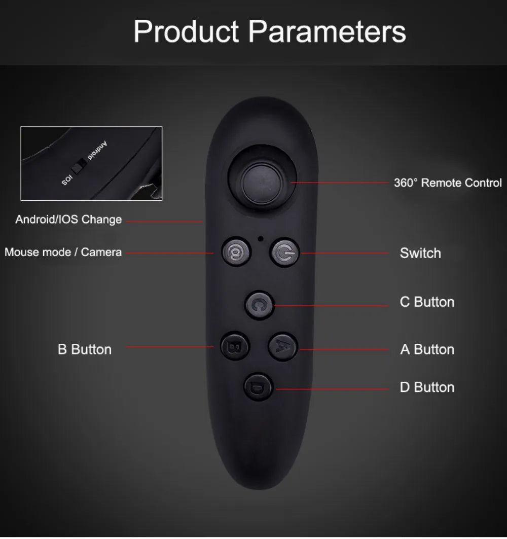 VR Headset for Smartphones - Lightweight Immersive Mobile VR Glasses Tidesmit