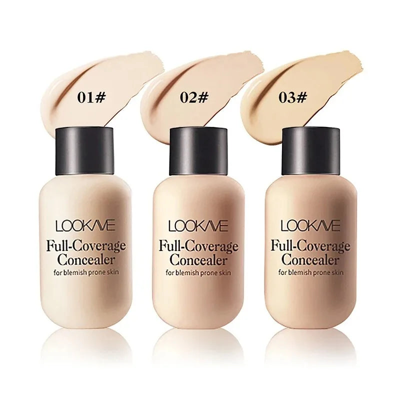 Tidesmit full cover liquid concealer cream for dark circles and face makeup with moisturizing waterproof formula