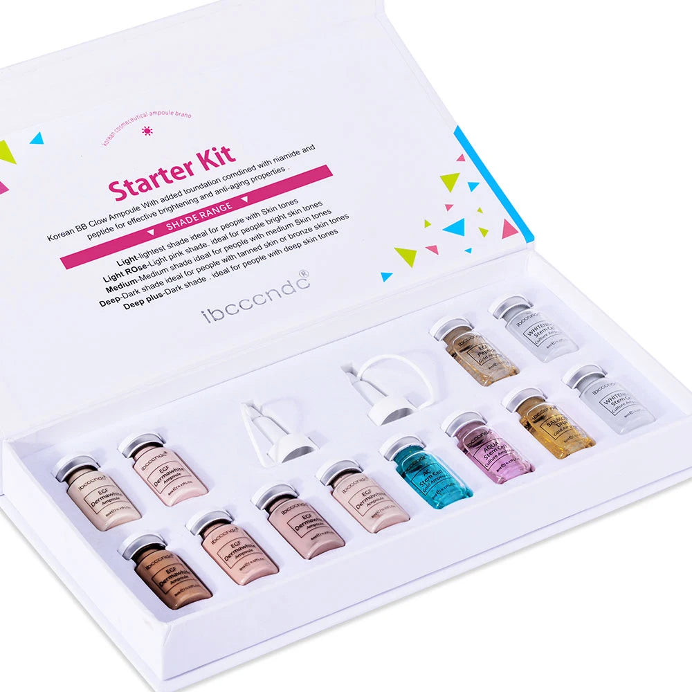 Tidesmit Korea BB Cream Glow Starter Kit with Niacinamide and Peptide serum for radiant face makeup skin care detail