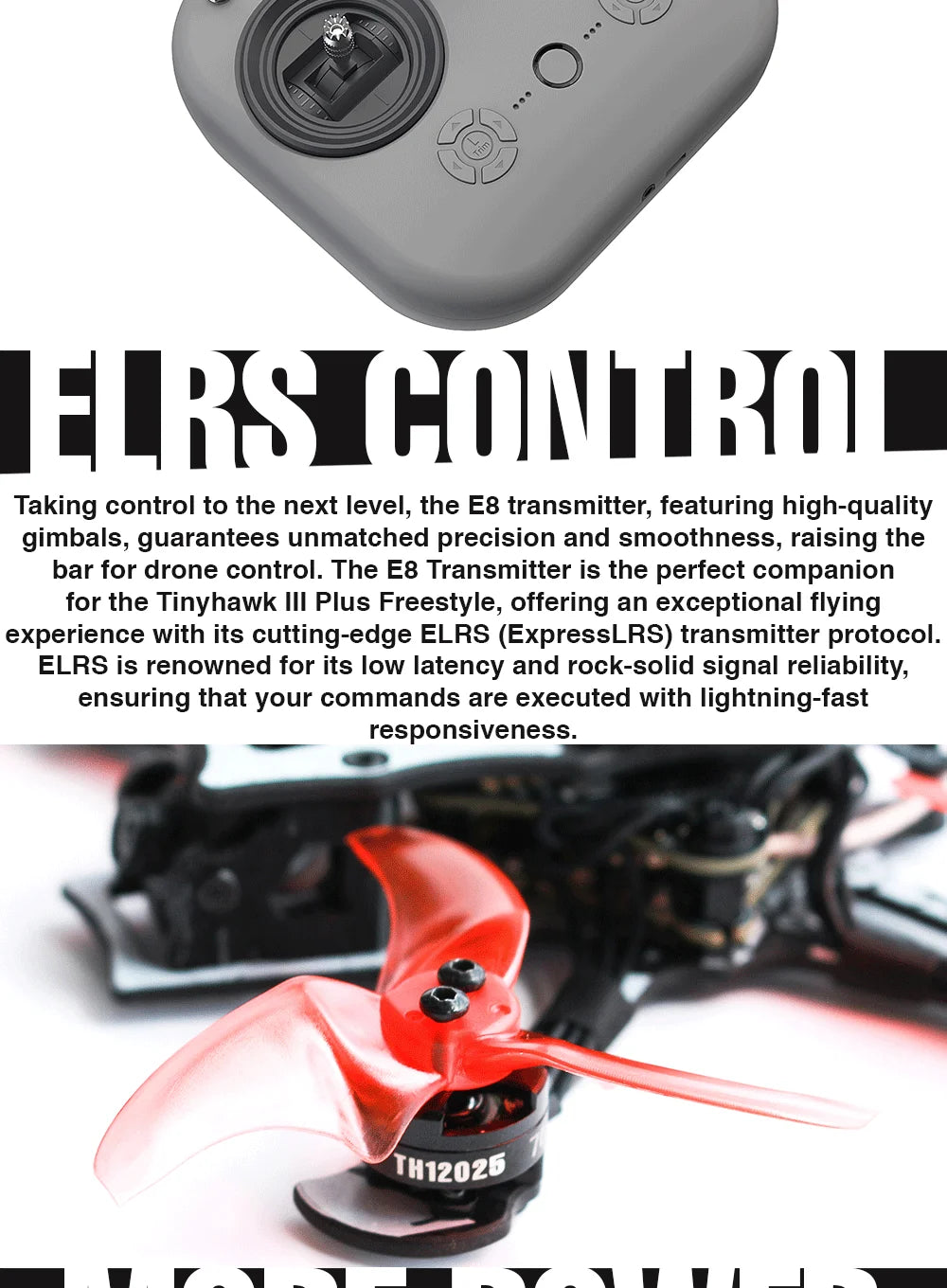 Emax Tinyhawk III Plus FPV Racing Drone - HD Zero & Analog Options Tidesmit