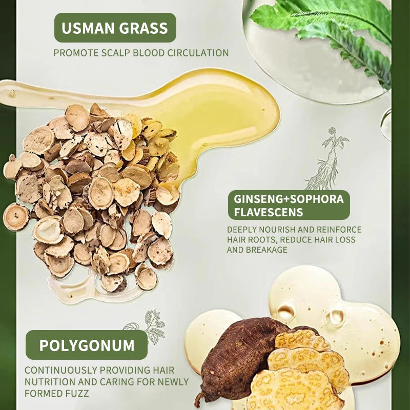 Hair Strengthening Nourishing Shampoo Soap,Oriental Arborvitae Usman Herbal Extract Anti Hair Loss,Face Wash Clean Handmade Soap