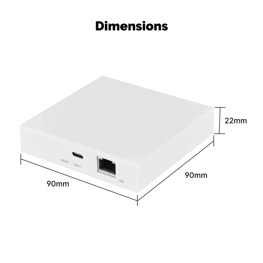Matter Smart Home Gateway Hub: Zigbee WiFi Bridge for Alexa and Google Home Matter wired gateway Tidesmit