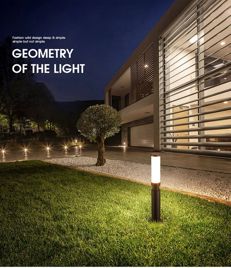 LED Lawn Light 110V 220V Waterproof IP65 Outdoor Simple Modern Street Lamp For Garden Path Landscape Park Courtyard Lighting