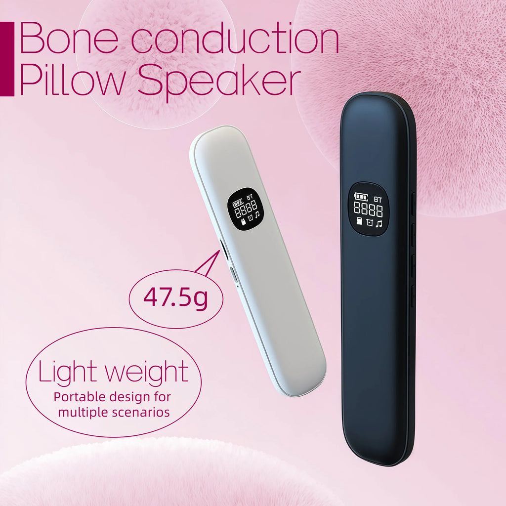 Bone Conduction Sleep Headphones Under Pillow Speaker Bluetooth 5.3 White Black Wireless Stereo Sound Headband