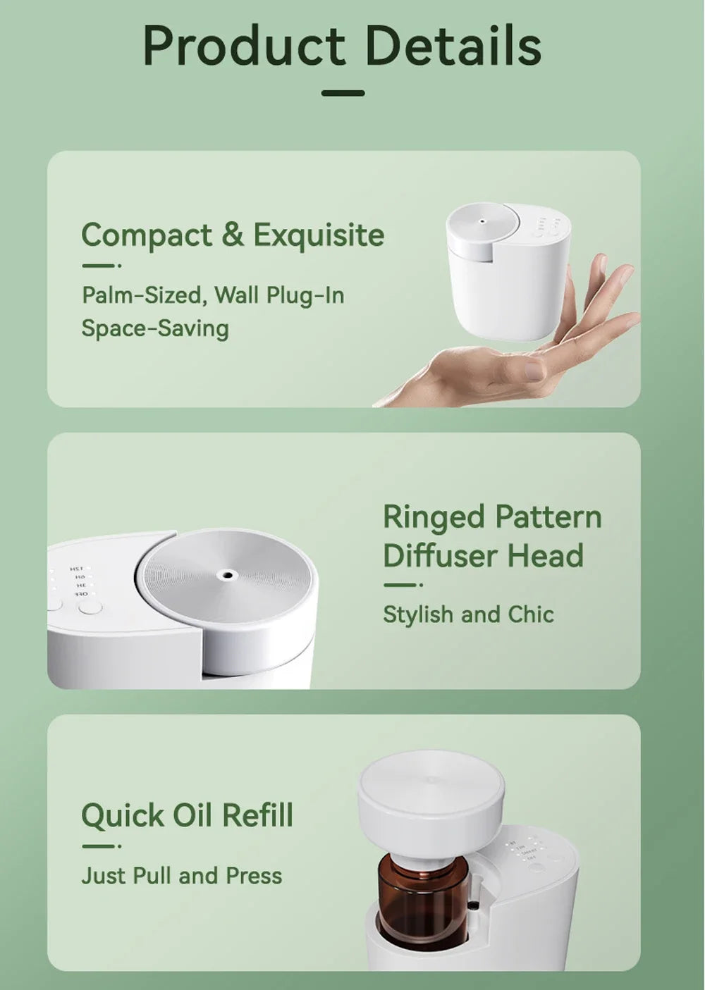 Smart Bluetooth Wall Plug in Waterless Essential Oil Aroma Diffuser Air Freshener Bluetooth Aromatherapy Nebulizer Diffuser