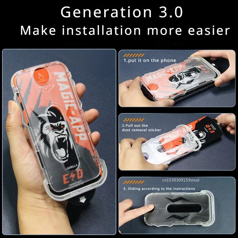 iPhone 16 Screen Protector - 3-Pack 9H Tempered Glass for iPhone Tidesmit