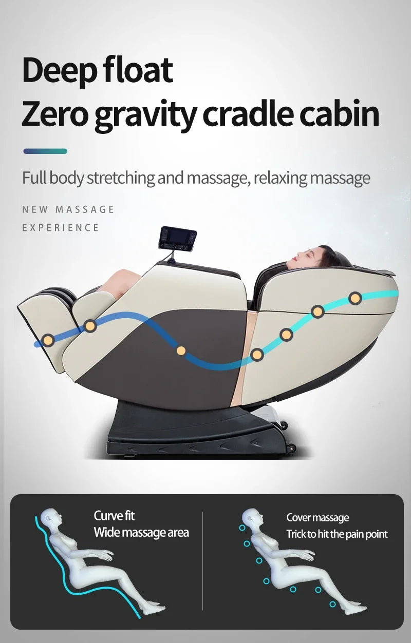 Full Body Massage Chair Zero Gravity with Foot Roller by Tidesmit Massage Chairs Tidesmit