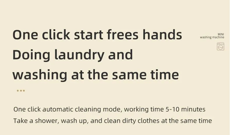 Tidesmit Mini Electric Washing Machine 220V Wireless Charging