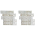 Subway Backsplash Tile Peel And Stick Wall Tiles For Bathroom Waterproof 20 Sheets Beige Stone Peel And Stick Backsplash-[A04I T