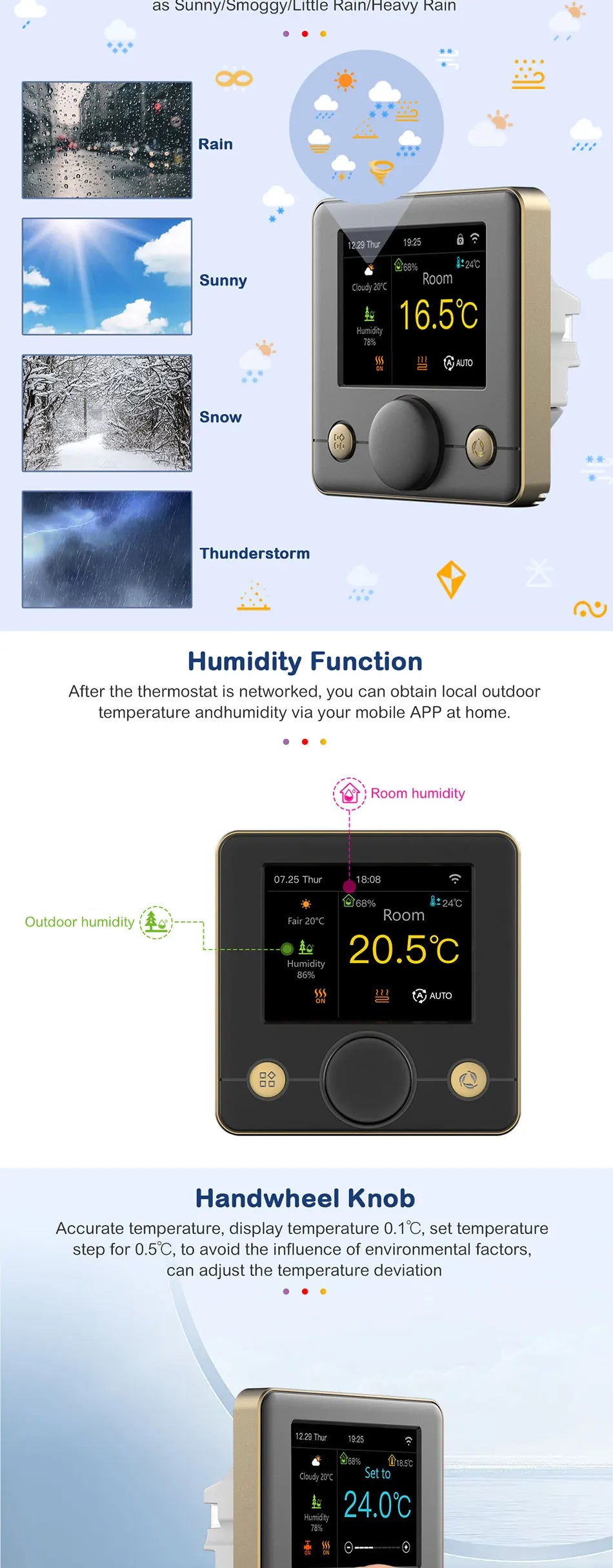 Tuya WiFi Smart Floor Heating Thermostat Regulator Warm Electric/Water Gas Boiler Remote Temperature Controller Alexa Google