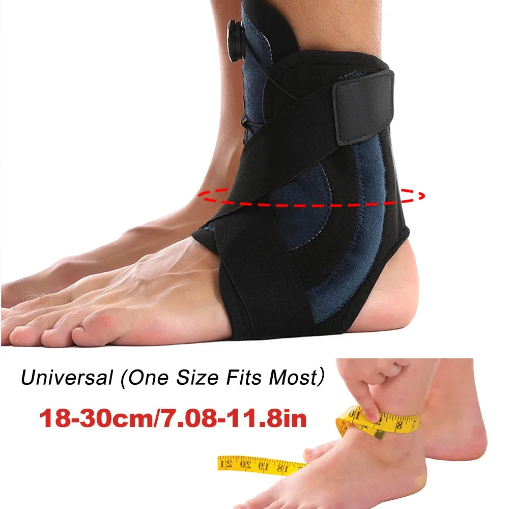 Adjustable BOA Ankle Brace Support Sport Fitness Ankle Protector Sprain Recovery Stabilizer Foot Care Pain Relief Ankle Wrap