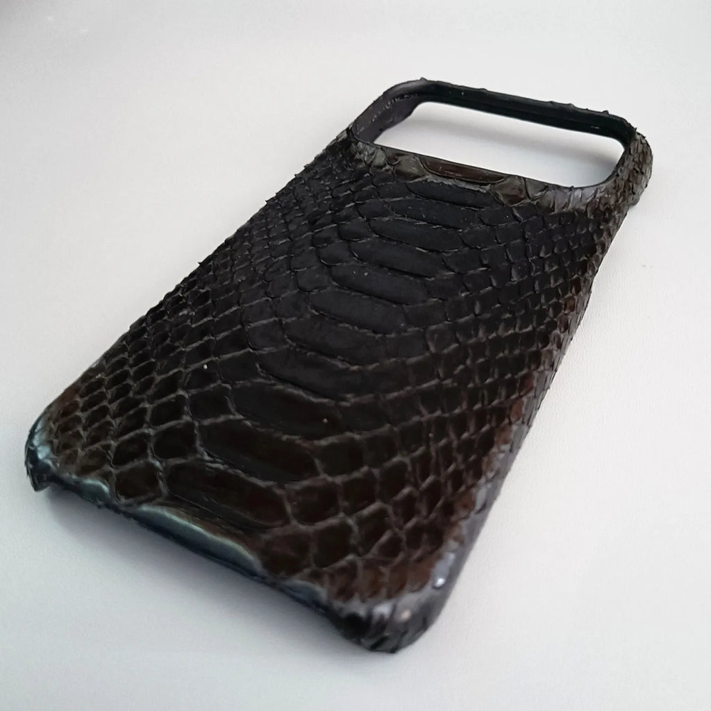 Python Leather iPhone Case: Genuine Snakeskin Slim Fit Protection Tidesmit