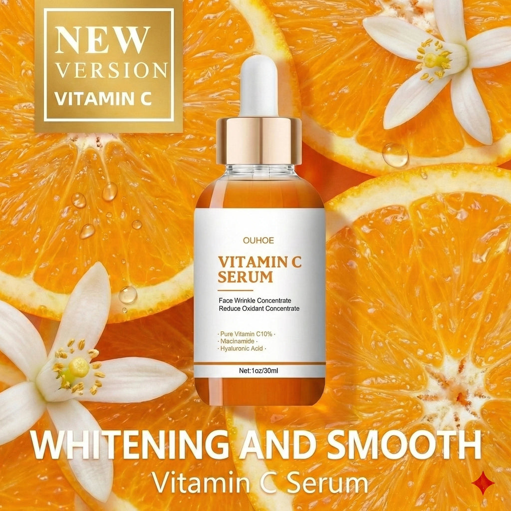 Wrinkle remover with vitamin c,fading firming facial serum,fine lines,anti-aging essence,whitening, lightens,nourishes skin care