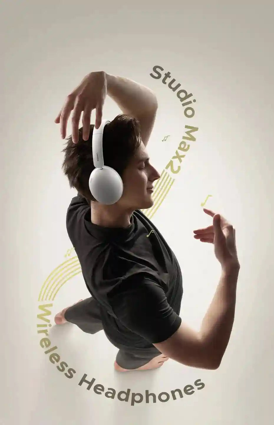 Wireless Headphones Over-Ear with 80H Playtime HiFi Sound Tidesmit
