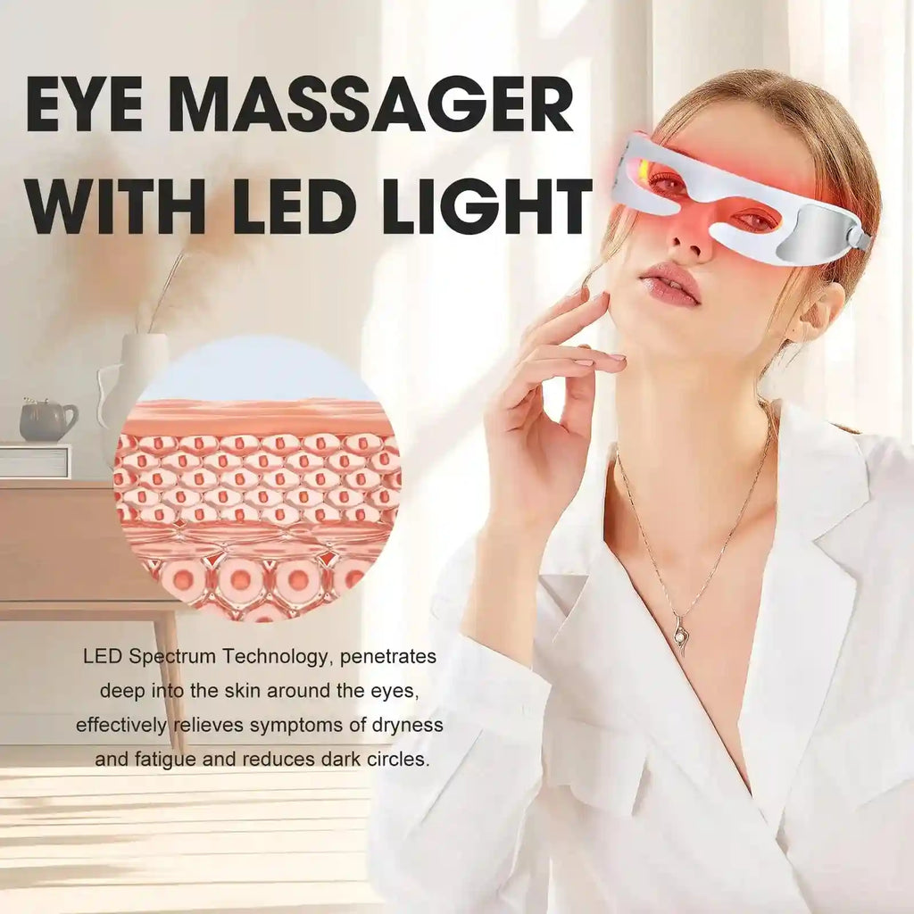 Eye Massage Instrument for Dark Circles and Fine Lines - White Eye Massage Instrument Tidesmit
