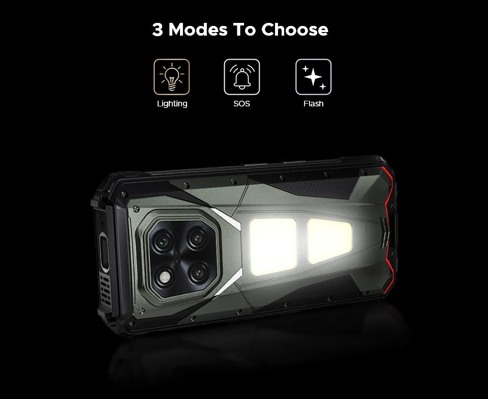 DOOGEE V Max Play 5G Projector Rugged Phone 6.78" 120Hz 20500mAh Dual Camping Lights16GB+512GB 200MP Main Camera NFC Smartphone
