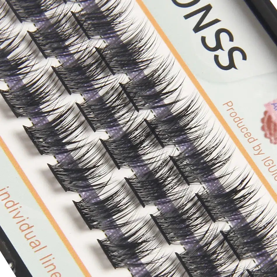 IGUIONSS Segmented False Eyelash Extension DIY Natural Individual Lash Makeup Tools Soft Easy to Operate Eyelashes False Eyelashes Tidesmit