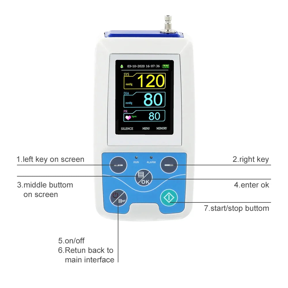 CONTEC ABPM50 24Hours Ambulatory Blood Pressure Monitor Holter ABPM Holter BP Monitor Free Software