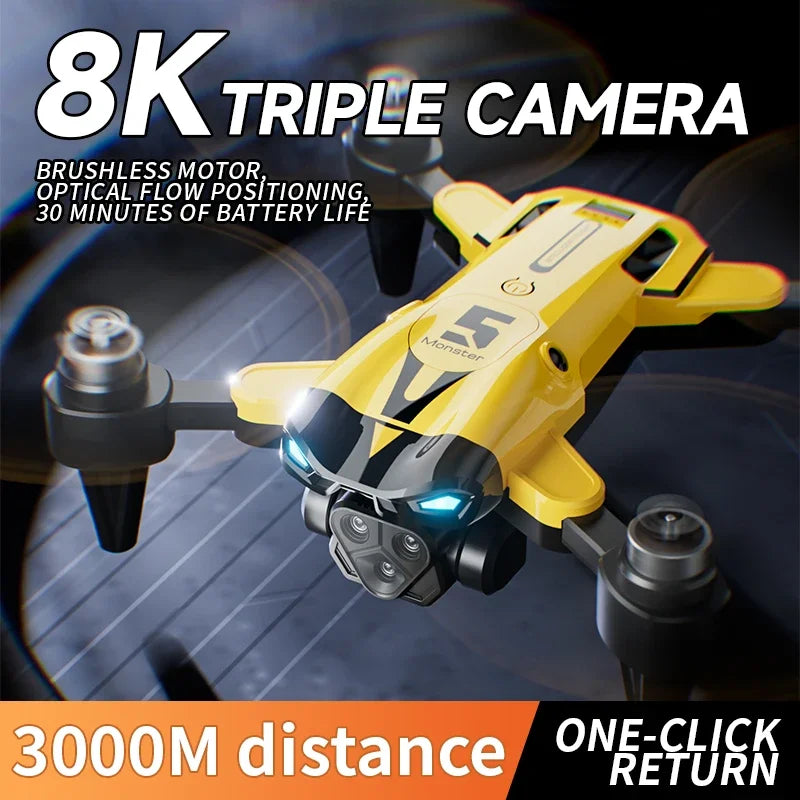 8K Camera Drone with Obstacle Avoidance & Brushless Motor - M5 Series Tidesmit