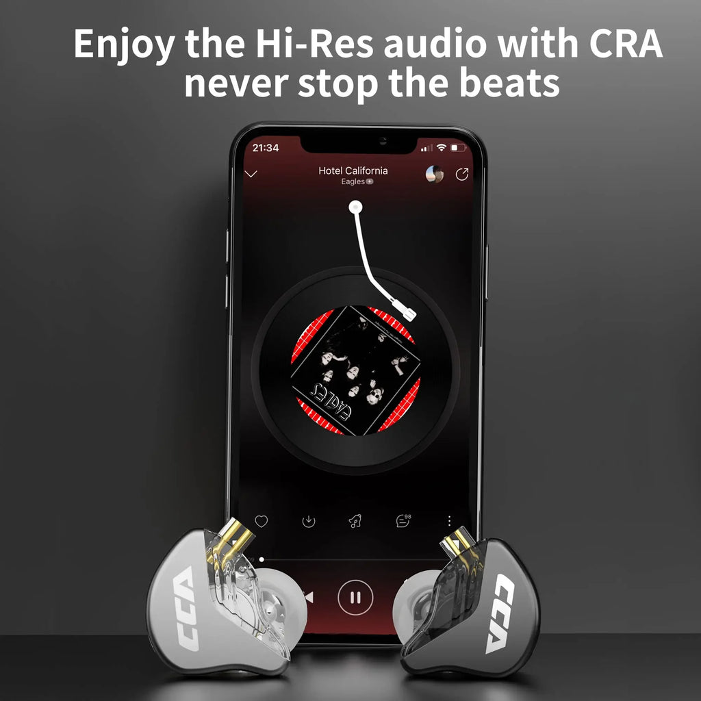 CCA CRA In-Ear Monitors | Dynamic Driver Wired Earbuds | Tidesmit Tidesmit
