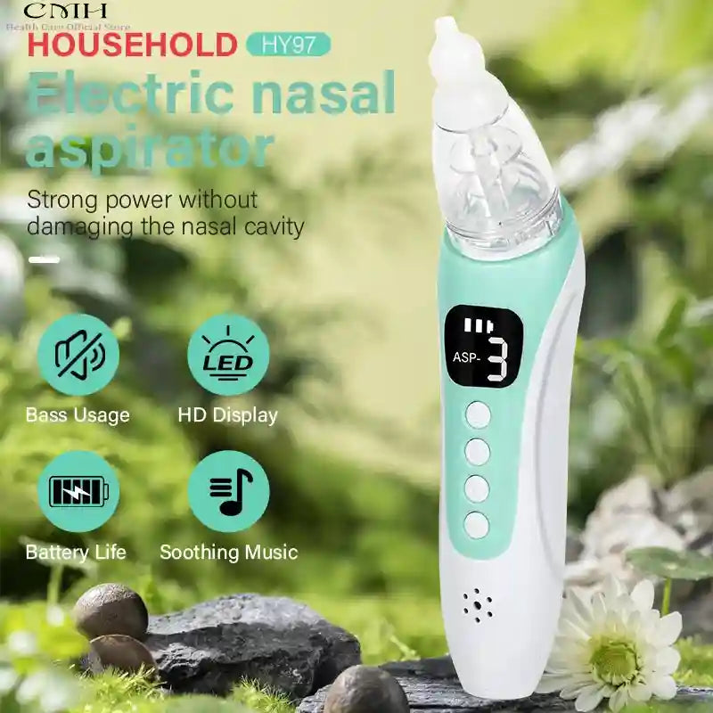Tidesmit Electric Nasal Aspirator, USB Rechargeable, 3 Suction Modes Back Massage Instrument Tidesmit